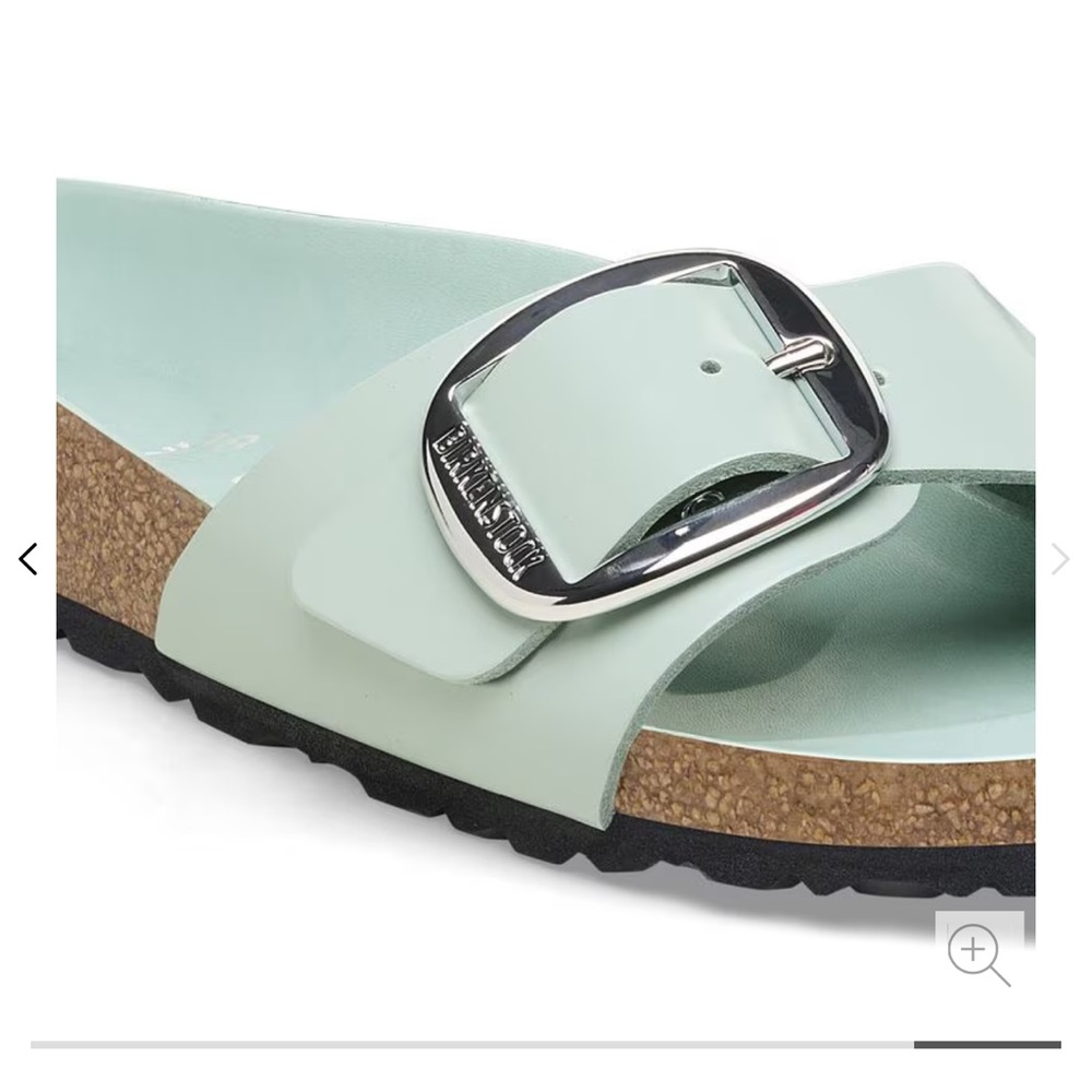 Birkenstock Women's Light Green Sandals Madrid Big Buckle NWT